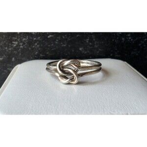 925 Sterling Silver Knot Ring, Size US 6 Vintage